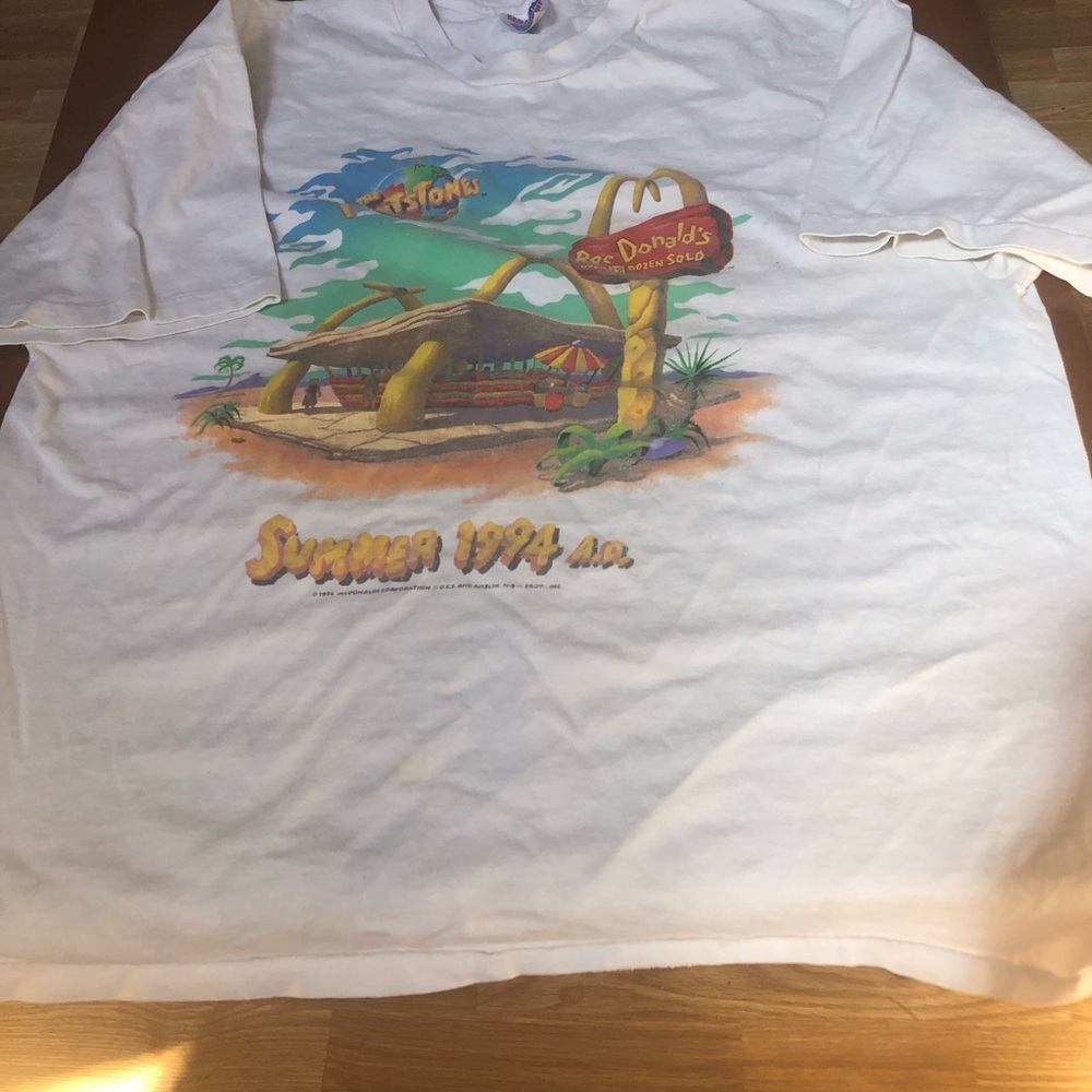 Vintage 1994 McDonald's White Short Sleeve Graphic Tee